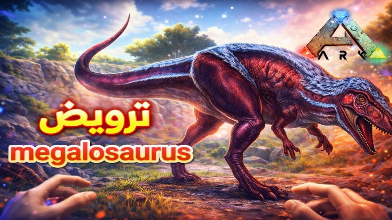 أرك موبايل  ترويض ميغالصورس (megalosaurus) وحش الكهوف ark mobile