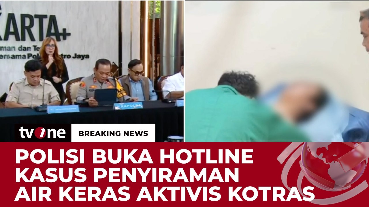 [BREAKING NEWS] Polisi akan Usut Tuntas Secara Transparan Kasus Penyiraman Air Keras Andrie Yunus