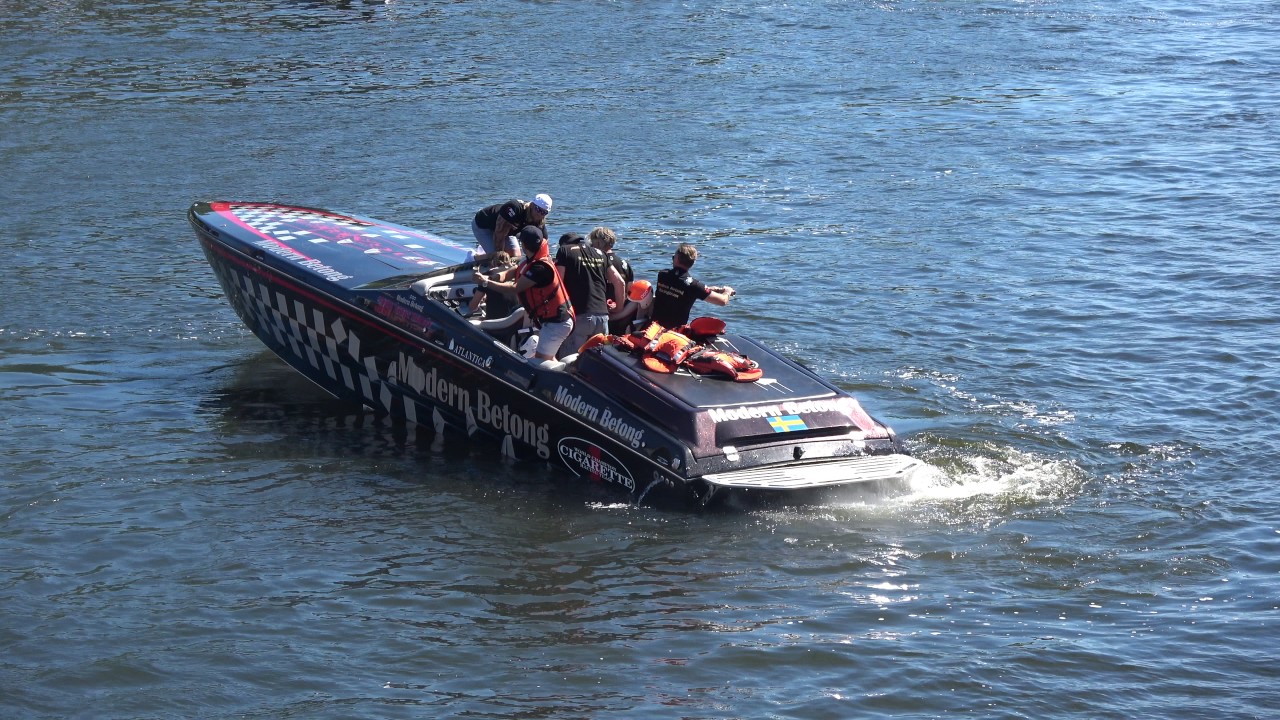 [4k] Powerboat Weekend START with Cigarette, Donzi etc at Strandvägen 56, Stockholm, Sweden