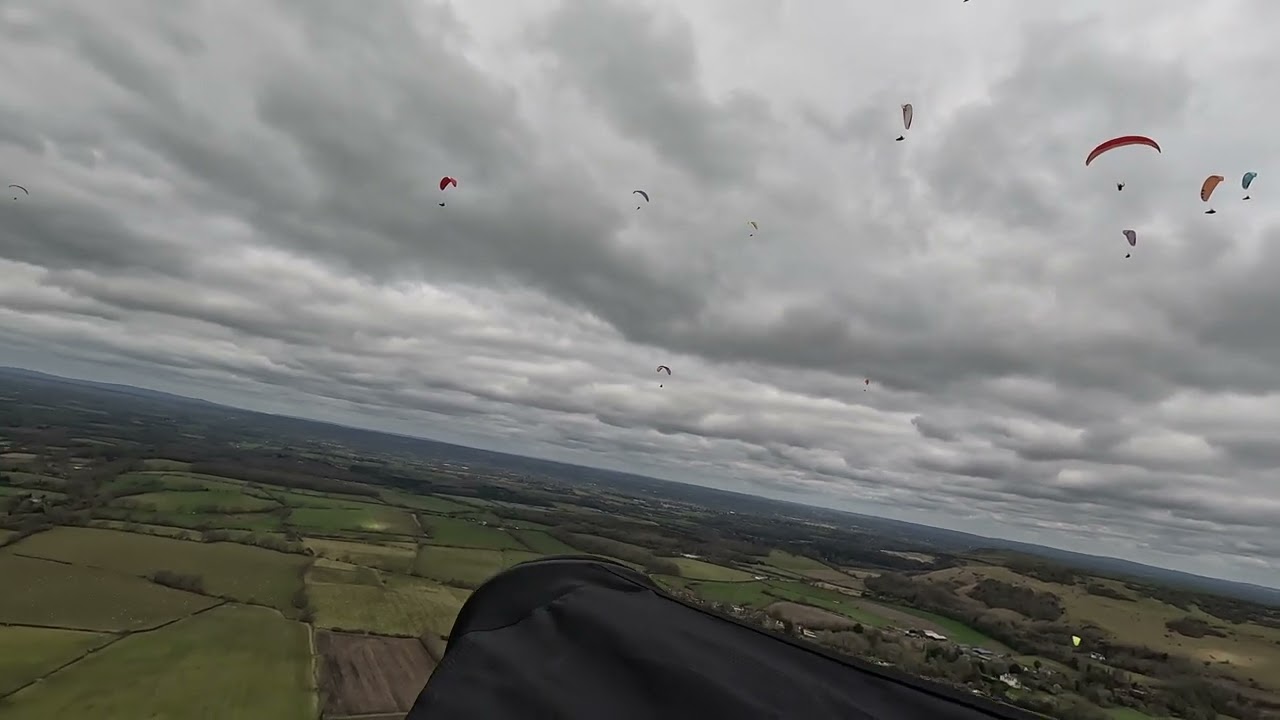 Paragliding devils dyke 19/03/23 with different camera position