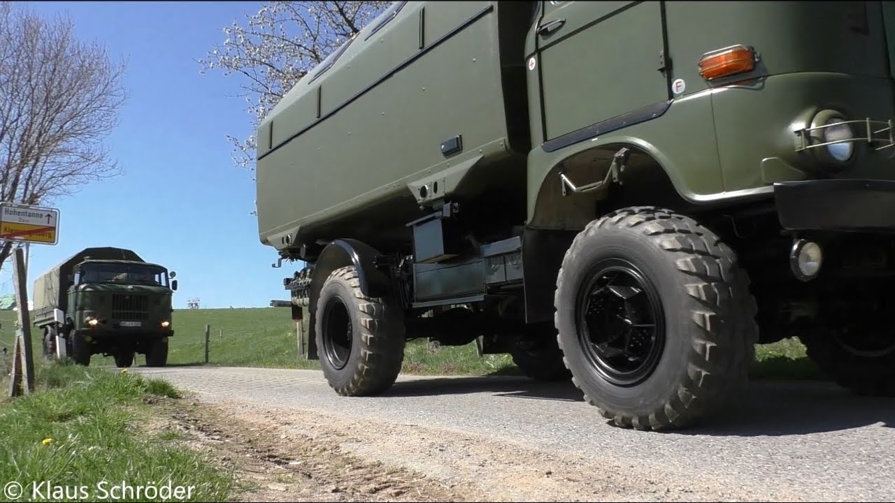Iron Days 2022- große Militärkolonne Abfahrt Kleinvoigtsberg