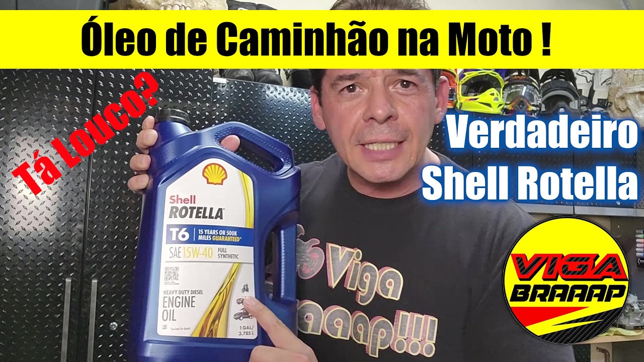 Óleo de caminhão na moto PODE SIM ! Rotella o Verdadeiro, por quem usa e sabe.