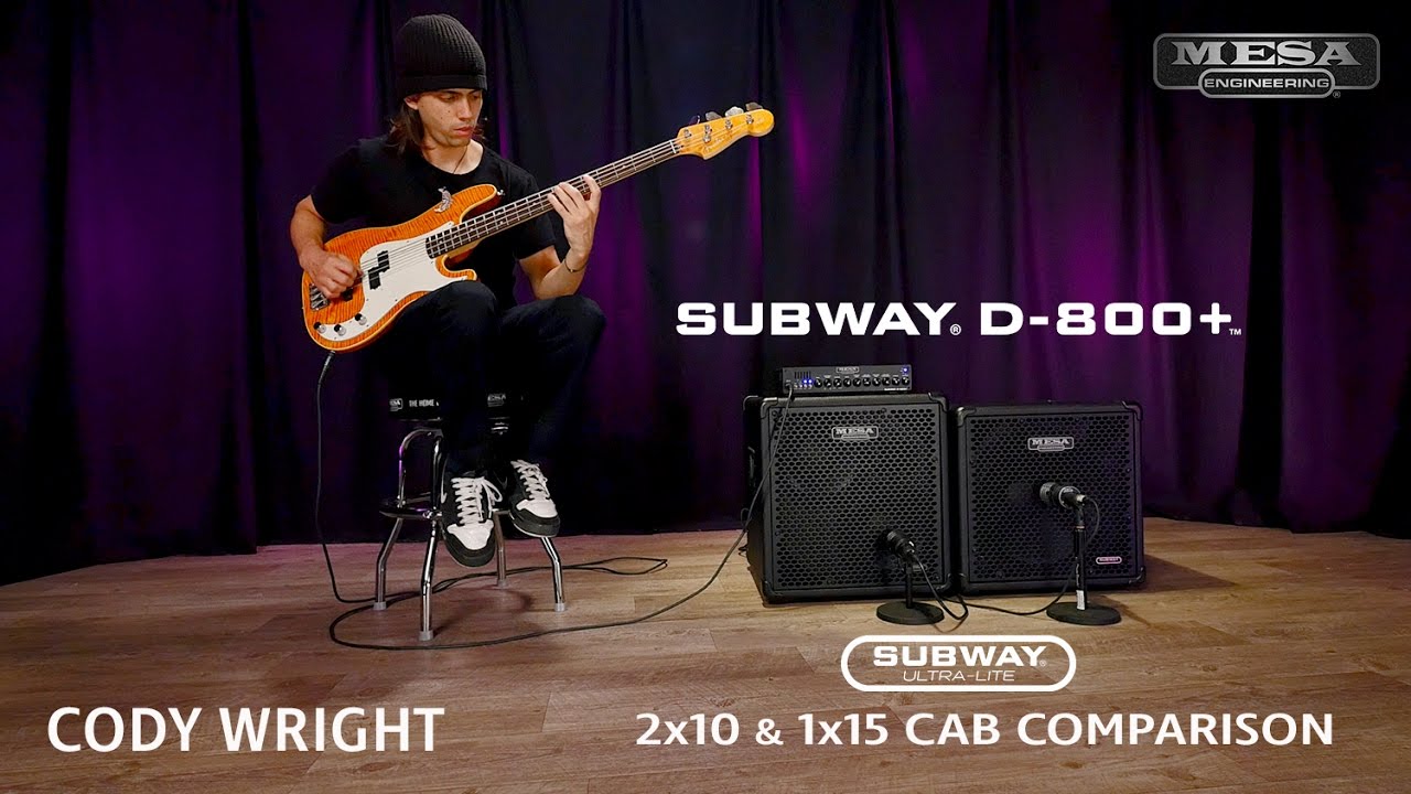 MESA/Boogie Subway Ultra-Lite 2x10 vs 1x15 Comparison
