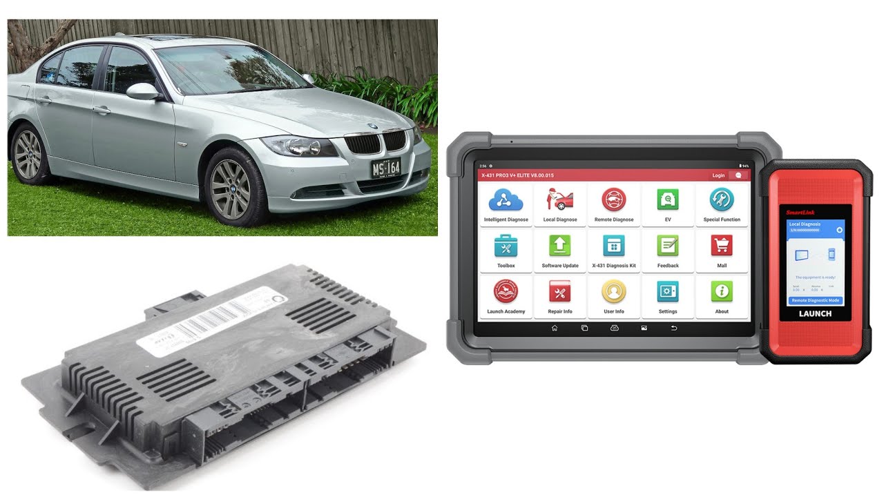 HOW TO CODING FRM MODULE BMW E90/91/92/93 LAUNCH X431 PRO3S+ ELITE SMARTLINK OBD2 SCANNER TOOL