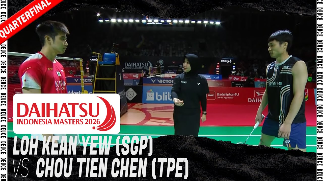 Loh Kean Yew vs Chou tien Chen | Indonesia Masters 2026 - QF