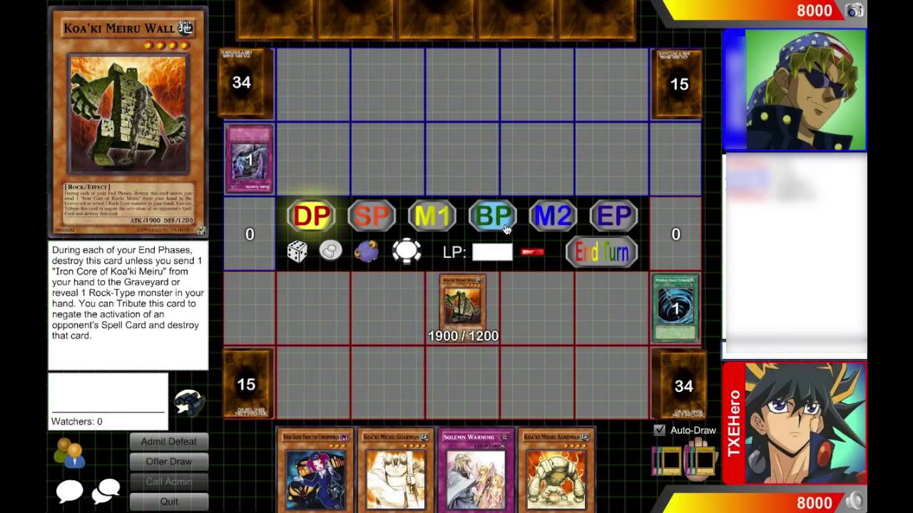 Yugioh: Koa'ki Meiru vs Dark World Rage Quit (oct 2013) on Dueling Network