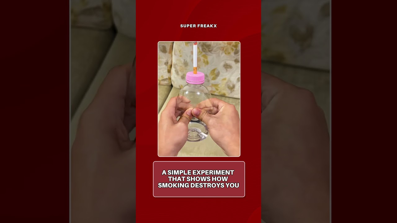 A Simple Experiment That Shows How Smoking Destroys You #smokingkills  #stopsmokinghypnosis