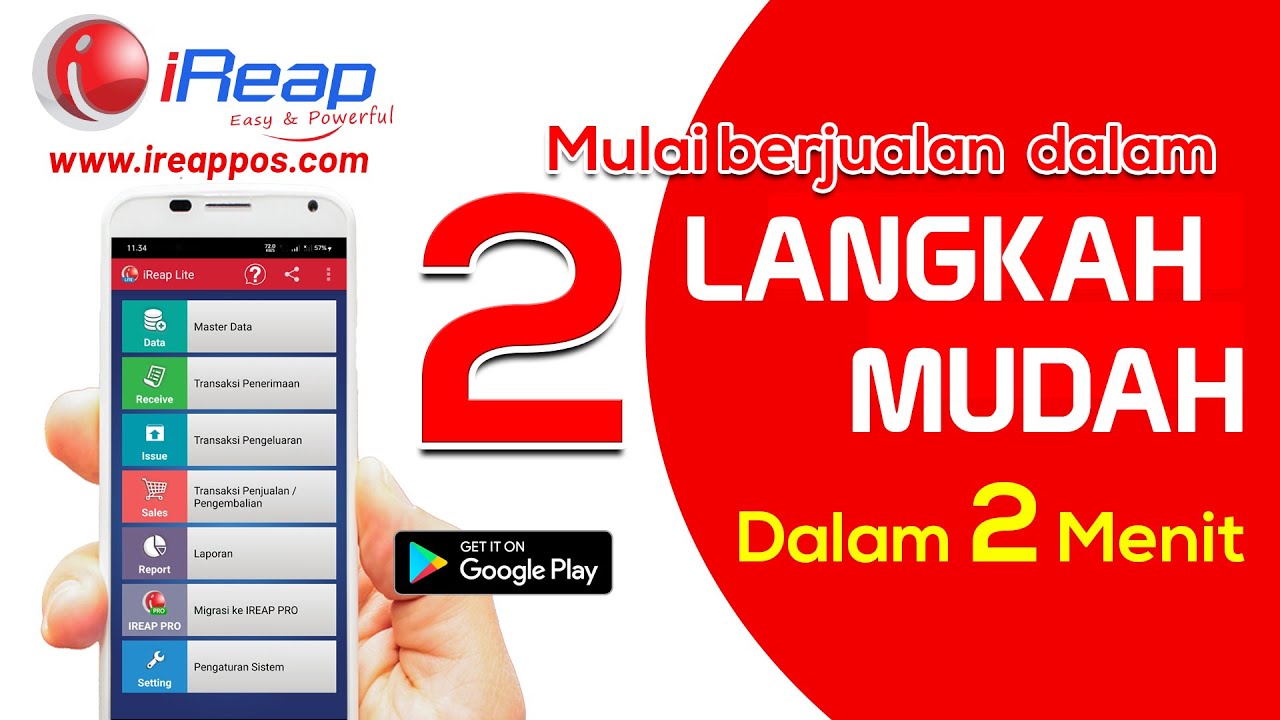 GRATIS Aplikasi Kasir IREAP Lite: Cara Mudah Berjualan Dengan 2 Langkah Mudah