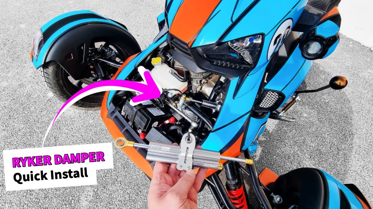 Steering Damper Stabilizer for #CanAm RYKER - installation