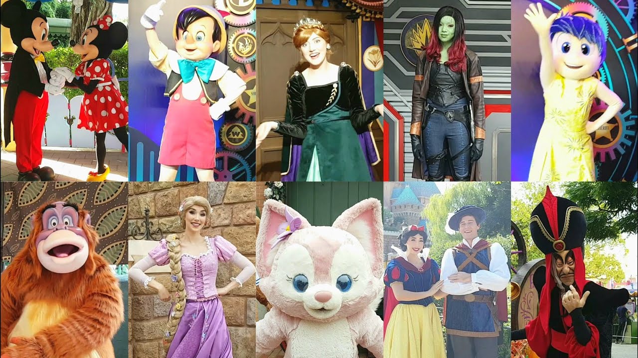 Hong Kong Disneyland 2022 Characters Meet & Greet Compilation 香港迪士尼樂園2022年迪士尼朋友