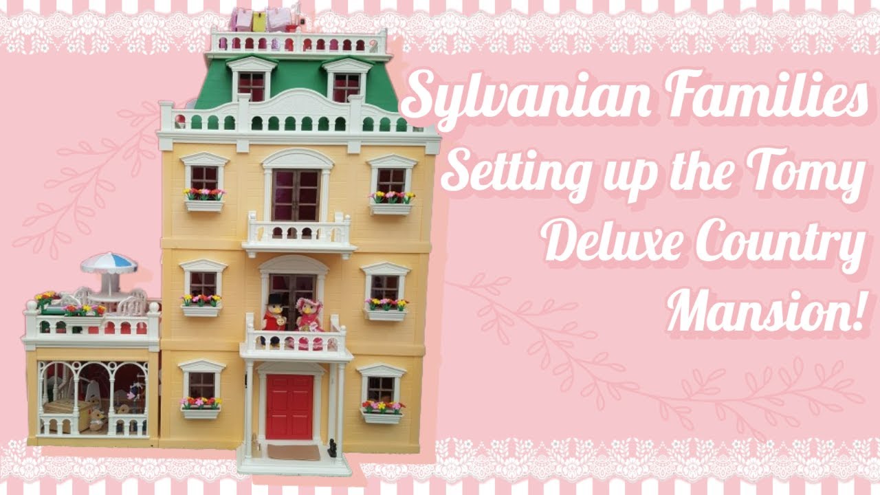 Let's Set Up the Sylvanian Families / Calico Critters Green Deluxe Country Mansion!