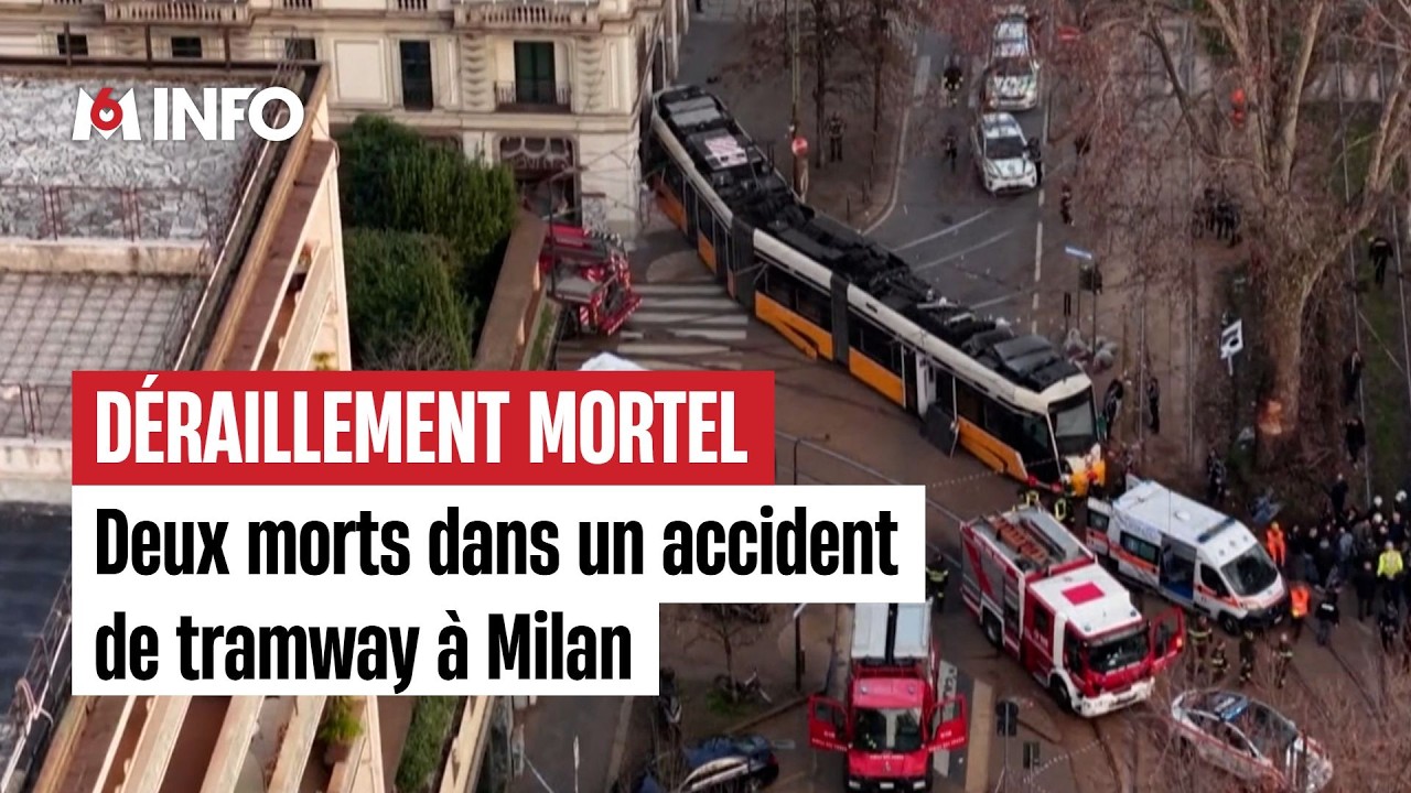 Milan : deux morts dans un accident de tramway