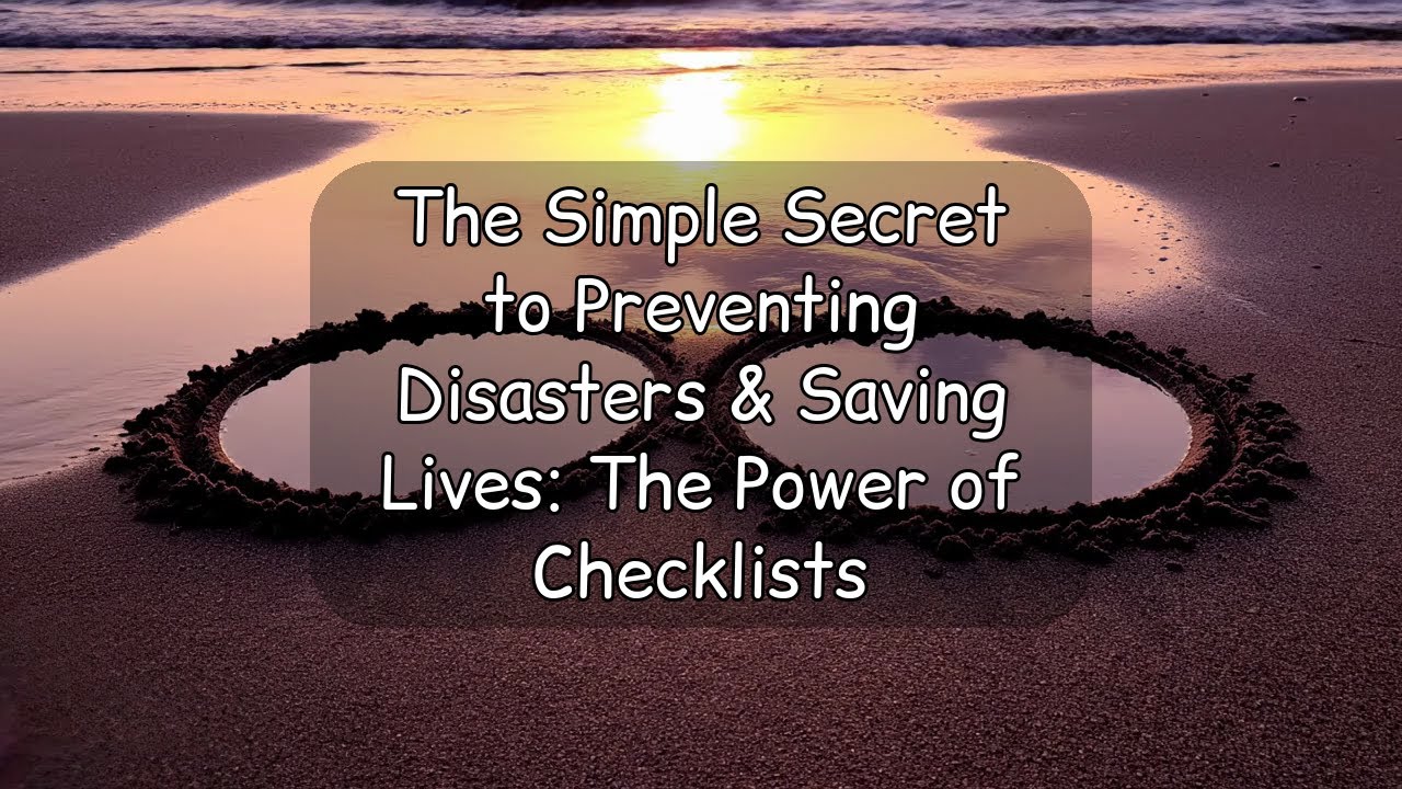 The Simple Secret to Preventing Disasters & Saving Lives: The Power of Checklists