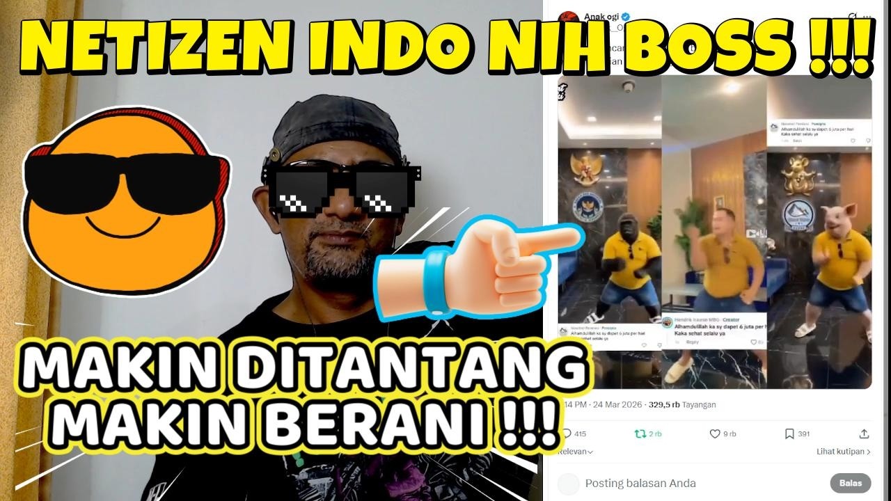 VIRAL !! NETIZEN INDO NIH BOSS !! BUKAN MAKIN TAKUT MALAH MAKIN BERANI !!