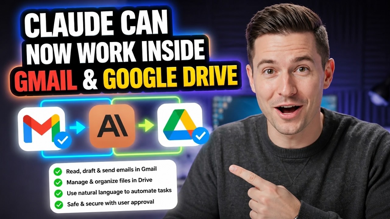 Claude Can Now Work Inside Gmail & Google Drive