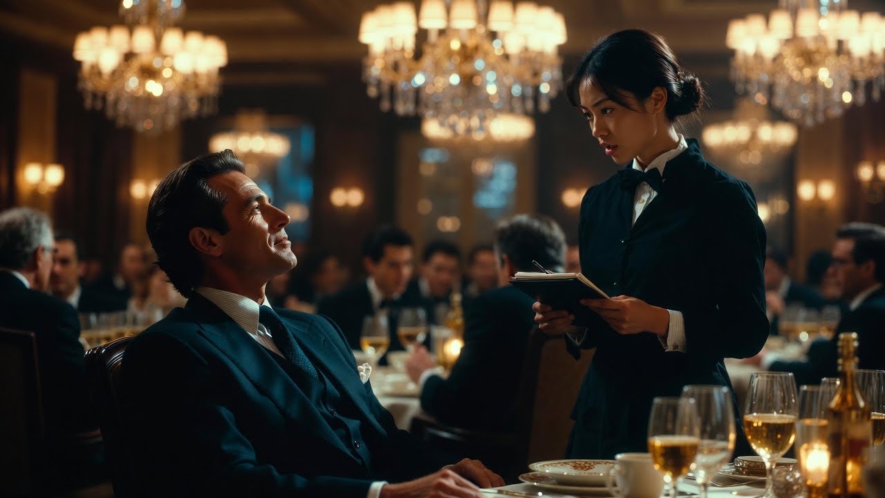 Billionaire Humiliate the waitress with a dead language