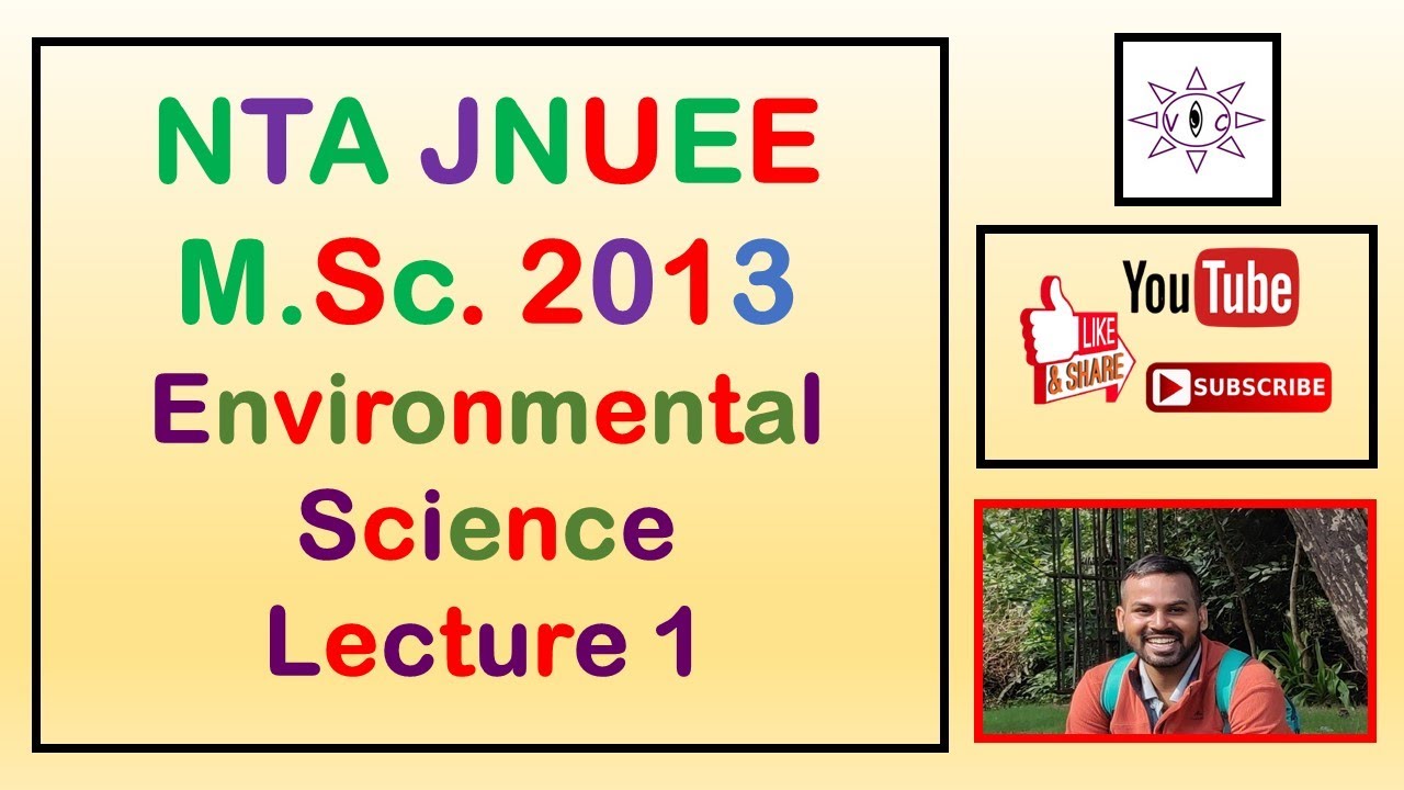 JNU MSc Environmental Sciences Entrance Exam 2013 | Paper Analysis | Lecture 1 #EnvironmentalScience