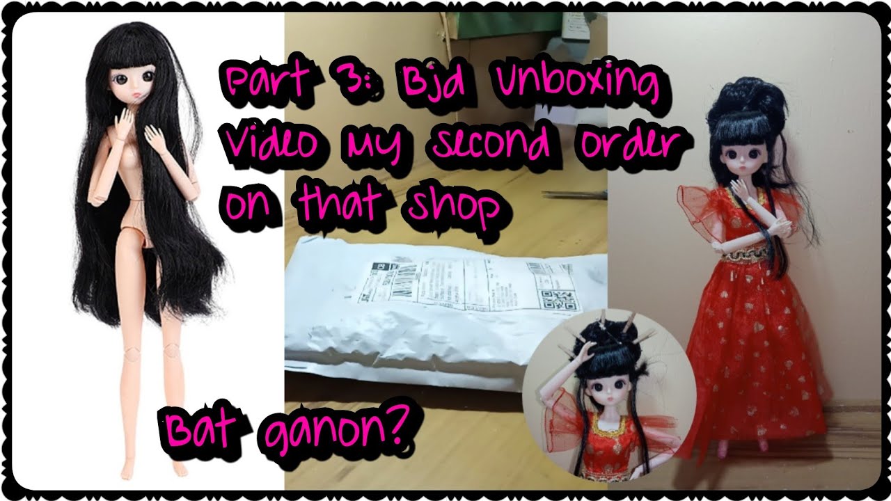 UNBOXING: My Blackhair 1/6 scale/30cm Cheap BJD doll from Shopee Part 3 | Bat ganon?