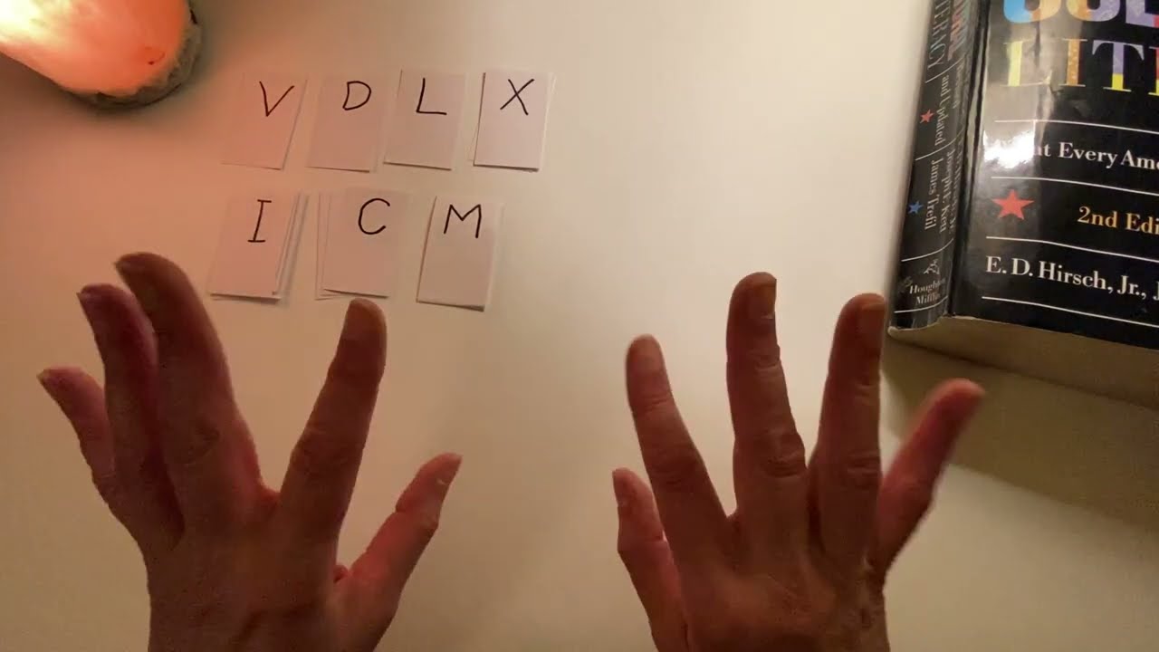 ASMR Counting with Roman Numerals- Soft Spoken