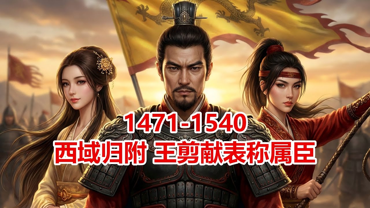 西域归附，王剪献表称属臣：万里荒漠挡不住汉军！老对手王剪终于低头，西北门户大开，一统之路再无阻碍。 #西域扩张 #王剪 #汉秦融合 #高远 #大一统 《汉旗天下：新秩序的征战》1471 1540