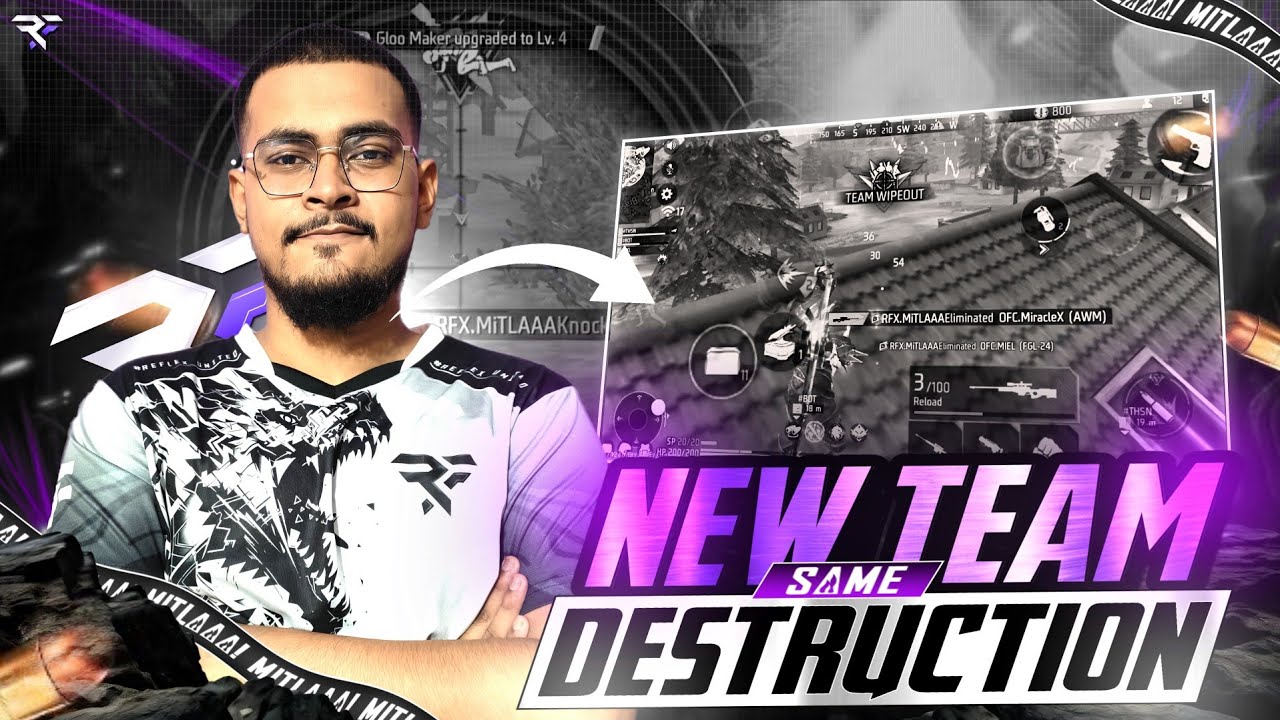 New Team New Name But Same DESTRUCTION🔥| Tournament Highlight | RFX.MiTLAAA | ReflexUnited #freefire