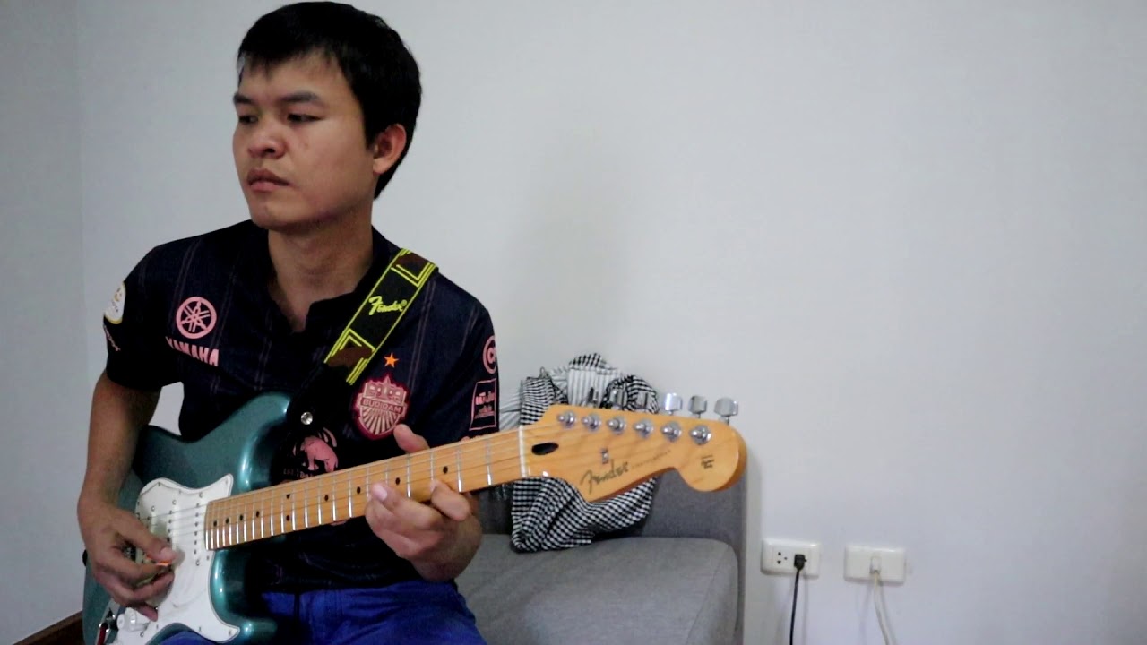 กีตาร์ลายพิณ,กุหลาบแดง cover guitar ลายพิณ  สมจิตร บ่ทอง