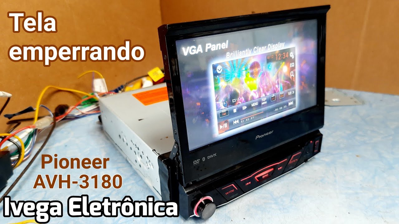 Pioneer AVH-3180 , tela parando, problema no sensor