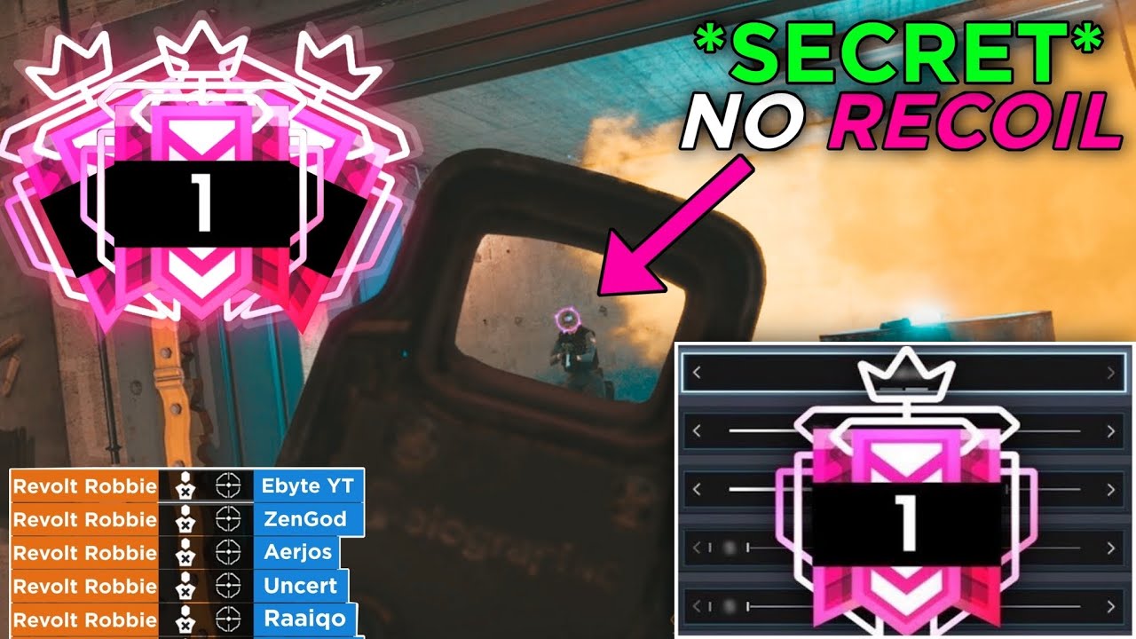 Champion *BEST* NO Recoil Player PS4/XBOX - Rainbow Six Siege Console