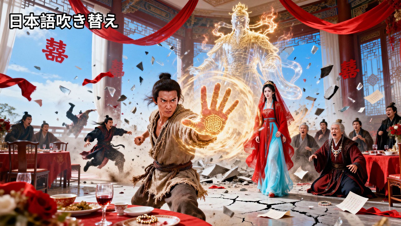 【日本語吹き替え】“無能”と罵られた男の正体は、八境を極めた武道の神だった！病弱な花嫁を守り、全ての敵を一蹴。無知な名家が震え上がる逆転劇！ #中国ドラマ #全話
