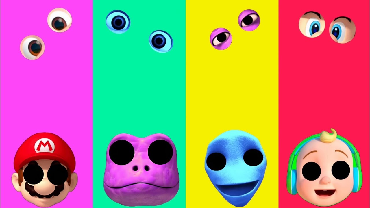 Wrong eyes challenge DAME TU COSITA Funny Puzzle Wrong Eyes / Alien dance ,Cocomelon 