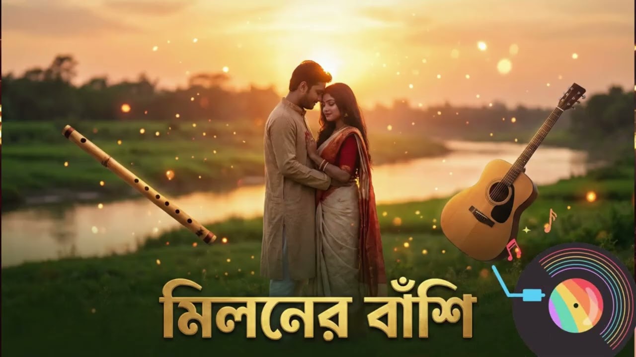 মিলনের বাঁশি – Miloner Bashi Bengali Romantic Folk Duet | Heart Touching Bangla Lokgeeti Love Song