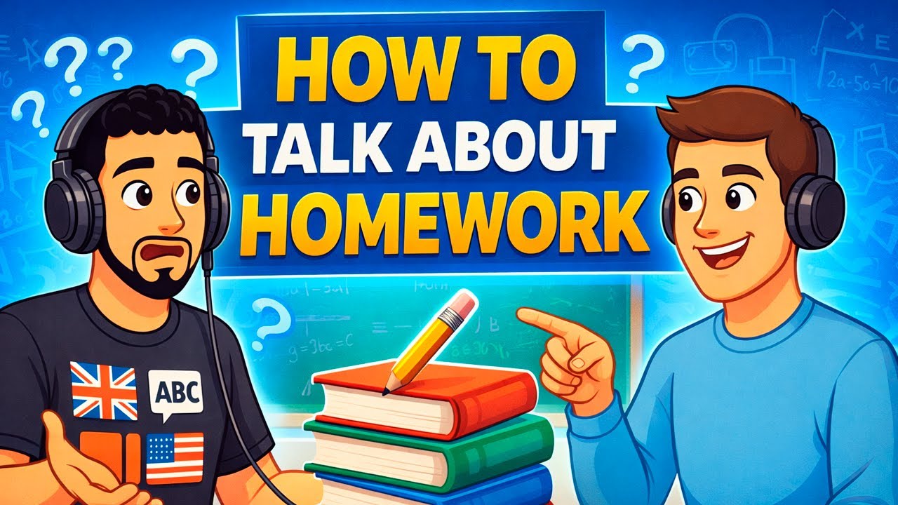 How to Talk About Homework | Easy English Vocabulary | English Podcast