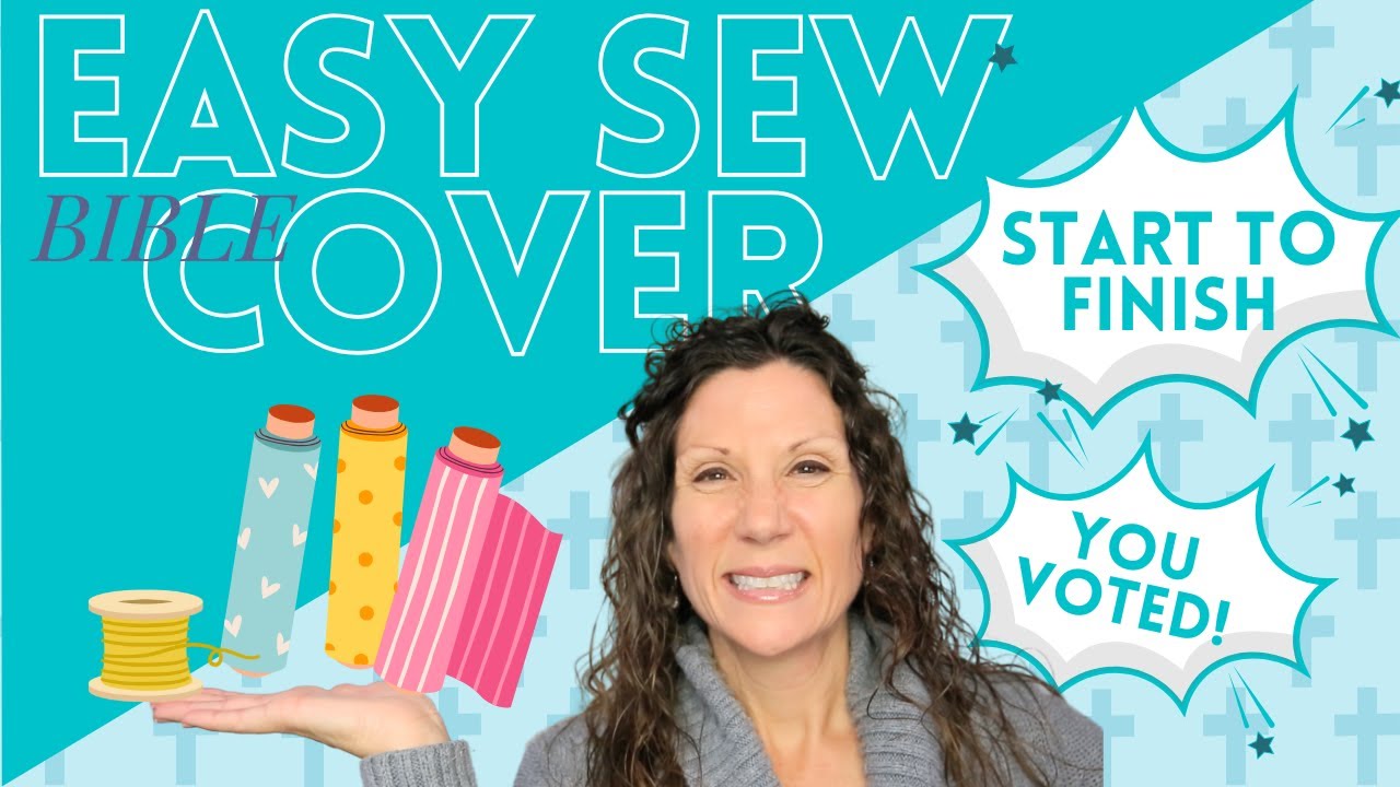 Make Your Own Fabric Bible Cover | Full Step-By-Step Easy Sew Tutorial