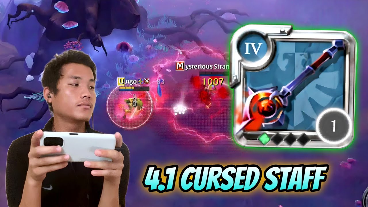 4.1 cursed staff Best build for solo PvP | mobile gameplay | Albion online