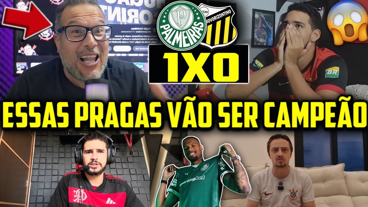 VAMOS RIR?! REAÇÕES DOS RIVAIS APÓS VERDÃO GANHAR! REACT PALMEIRAS 1X0 NOVORIZONTINO
