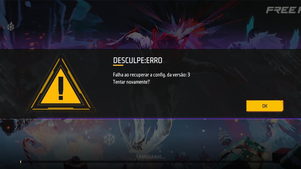 COMO RESOLVER ERRO DE CONFG DA VERSÃO: 3 NO FREE FIRE - FALHA DE LOGIN 