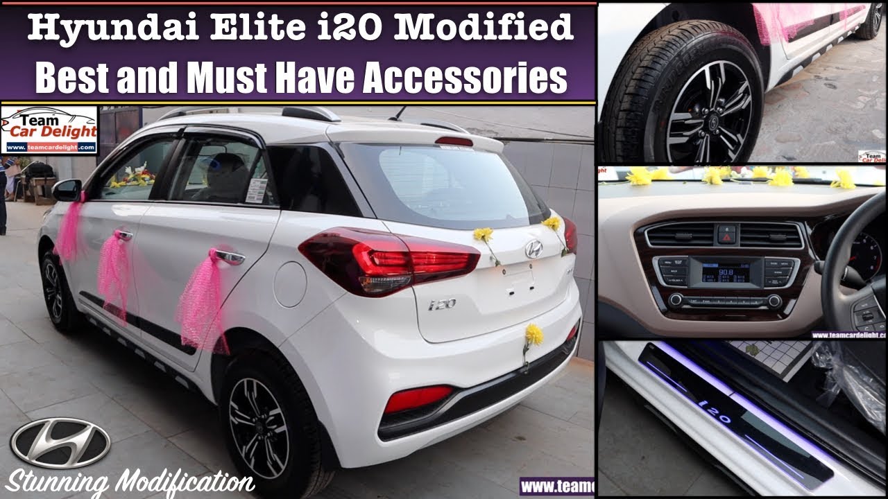 Modified Elite i20 with Accessories | Best and Must Have Accessories List for i20 | i20 Alloys
