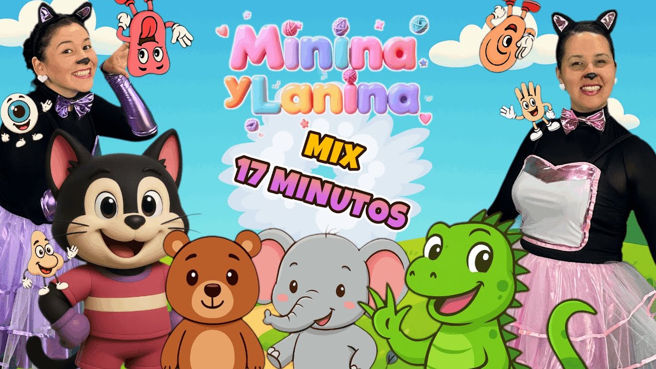 Minina y Lanina - MIX CANCIONES INFANTILES VOl. 1 - (Video oficial)