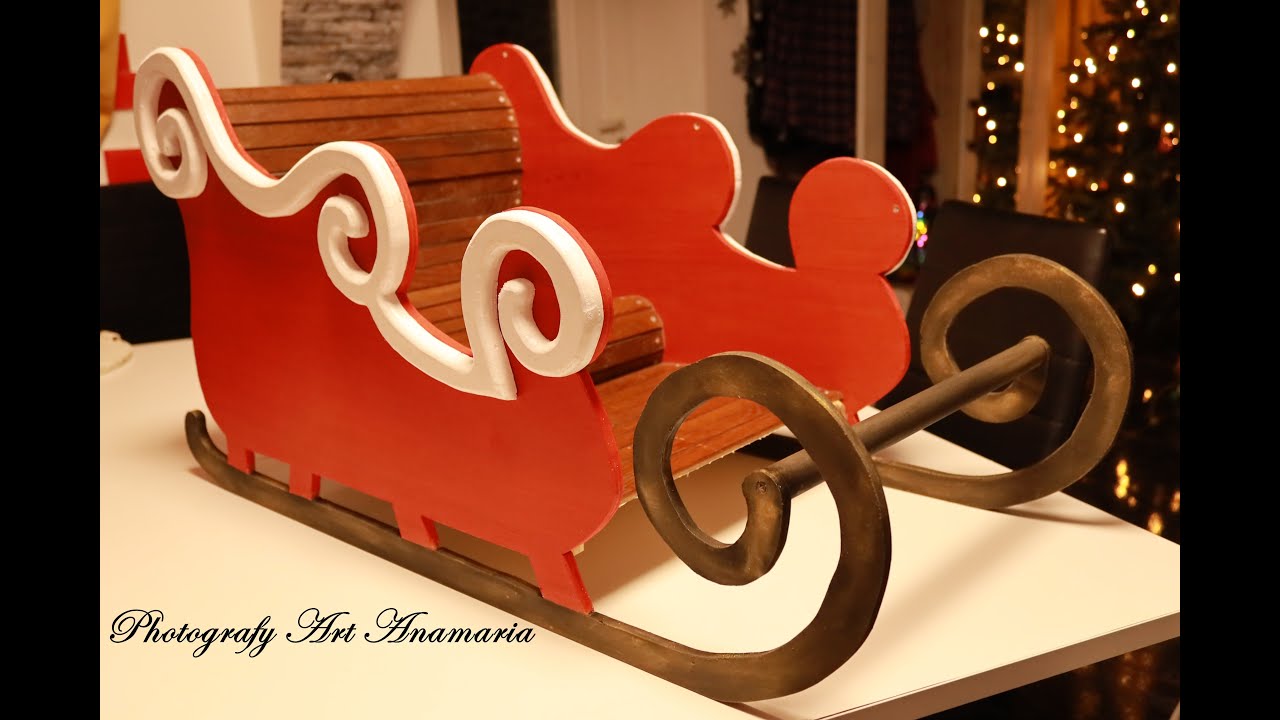 Making a Wooden Winter Christmas Sleigh 🎄🎁 Sania lui Mos Craciun
