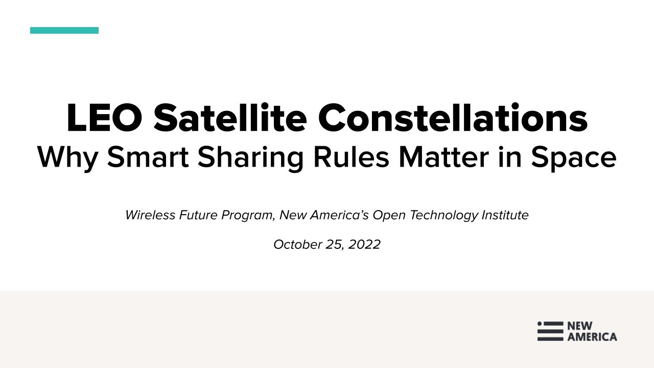 LEO Satellite Constellations: Why Smart Sharing Rules Matter in Space