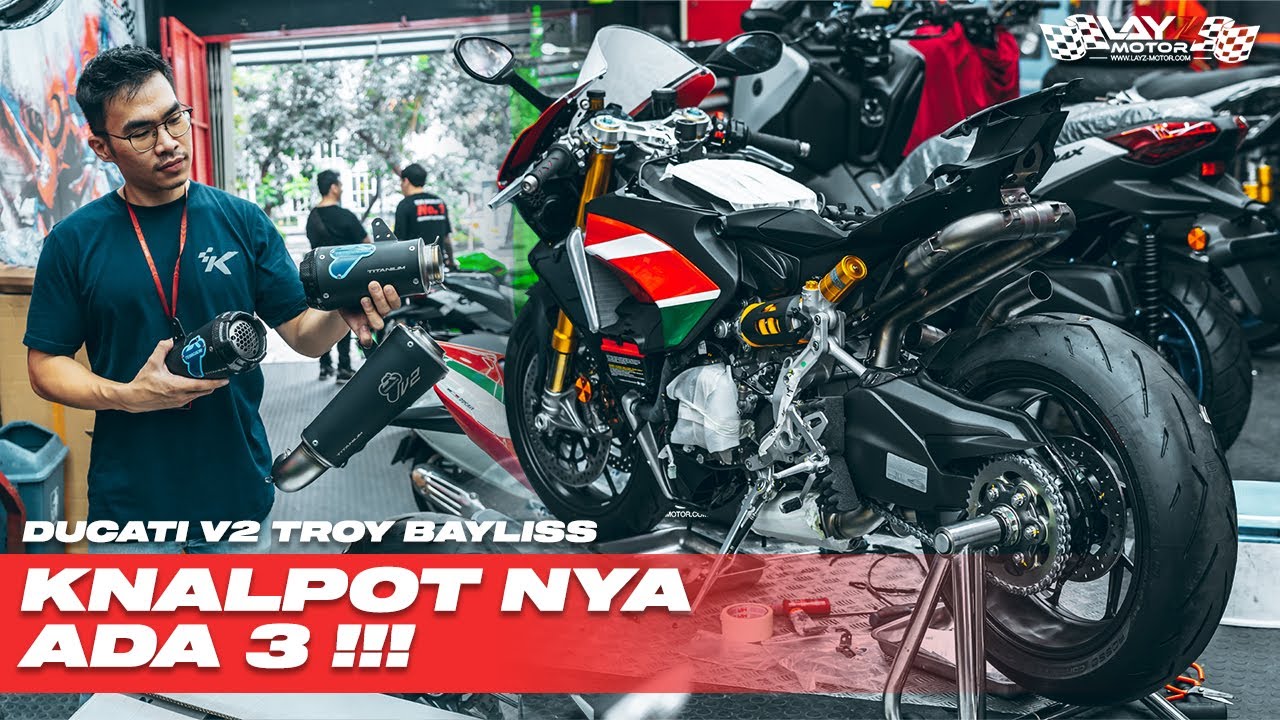 KNLAPOTNYA ADA 3 MAN!! DUCATI PANIGALE V2 TROY BAYLISS SPECIAL EDITION