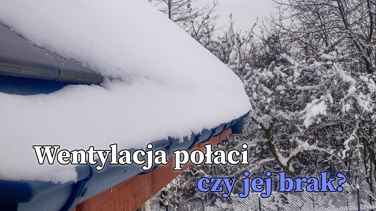 Wentylacja dachu lub jej brak zimą. Co się stanie, gdy zasypie rynny? #vlogbudowlany