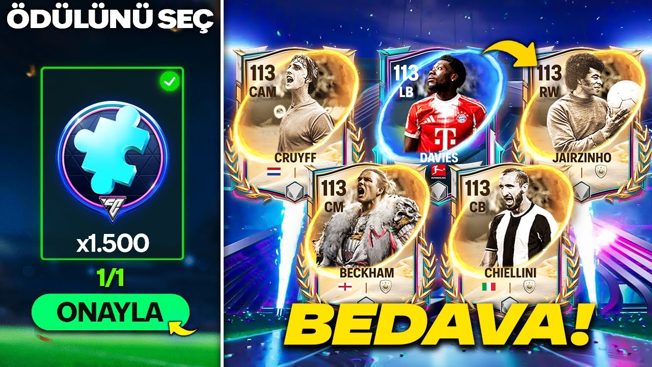1500 PAR&Ccedil;A &Ccedil;IKTI! BEDAVA 2 TANE 113 GEN KART! | FC MOBILE