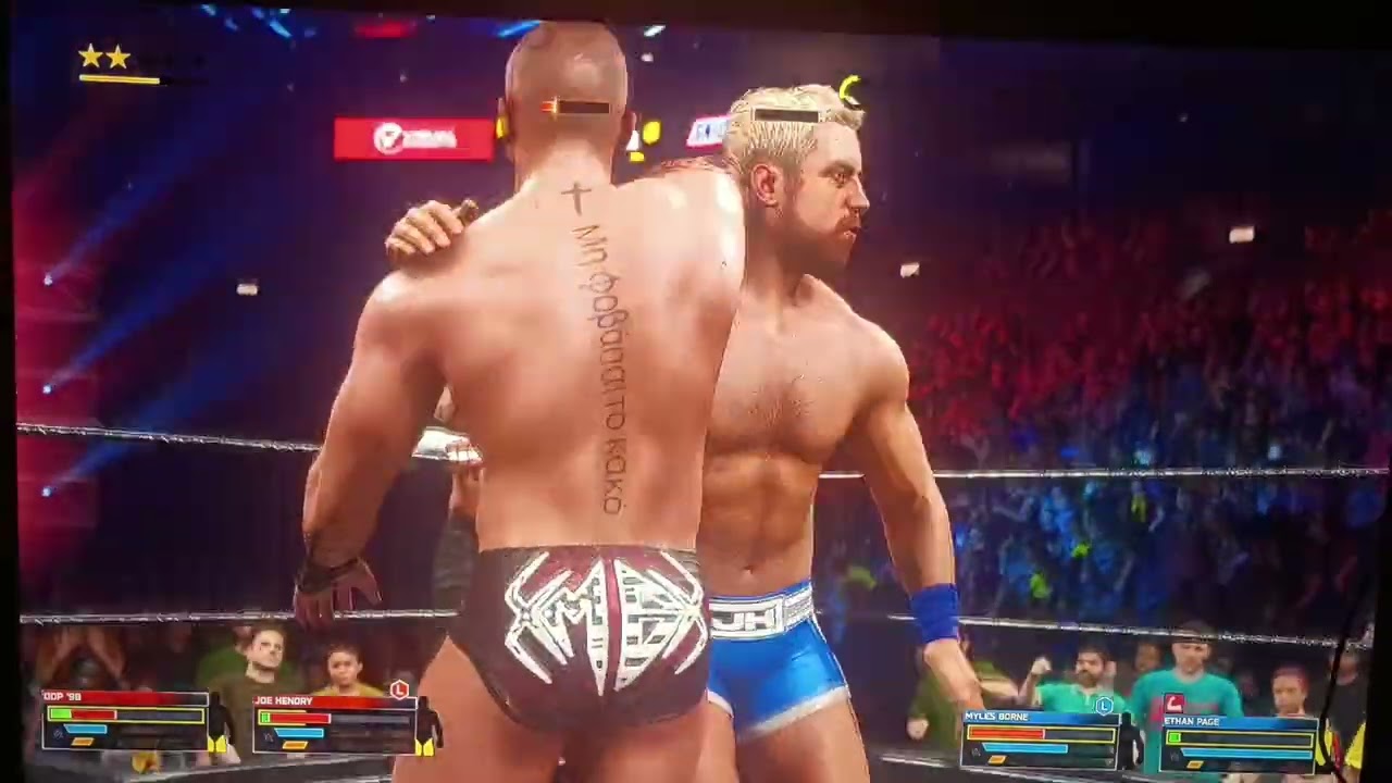 DDP '98 and Joe Hendry vs Ethan Page and myles Borne tag team match WWE 2k26 Saturday March 7th 2026
