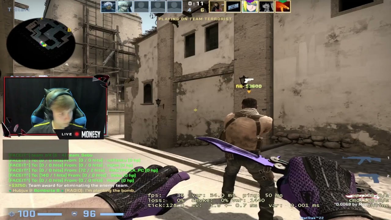 M0NESY PLAYS FACEIT MIRAGE - 20 KILLS