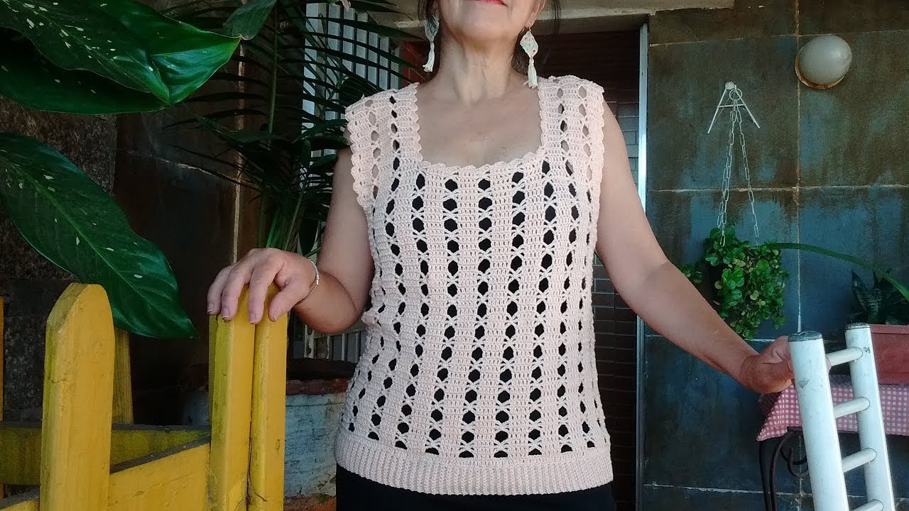 ✅Blusa Samy em Croche