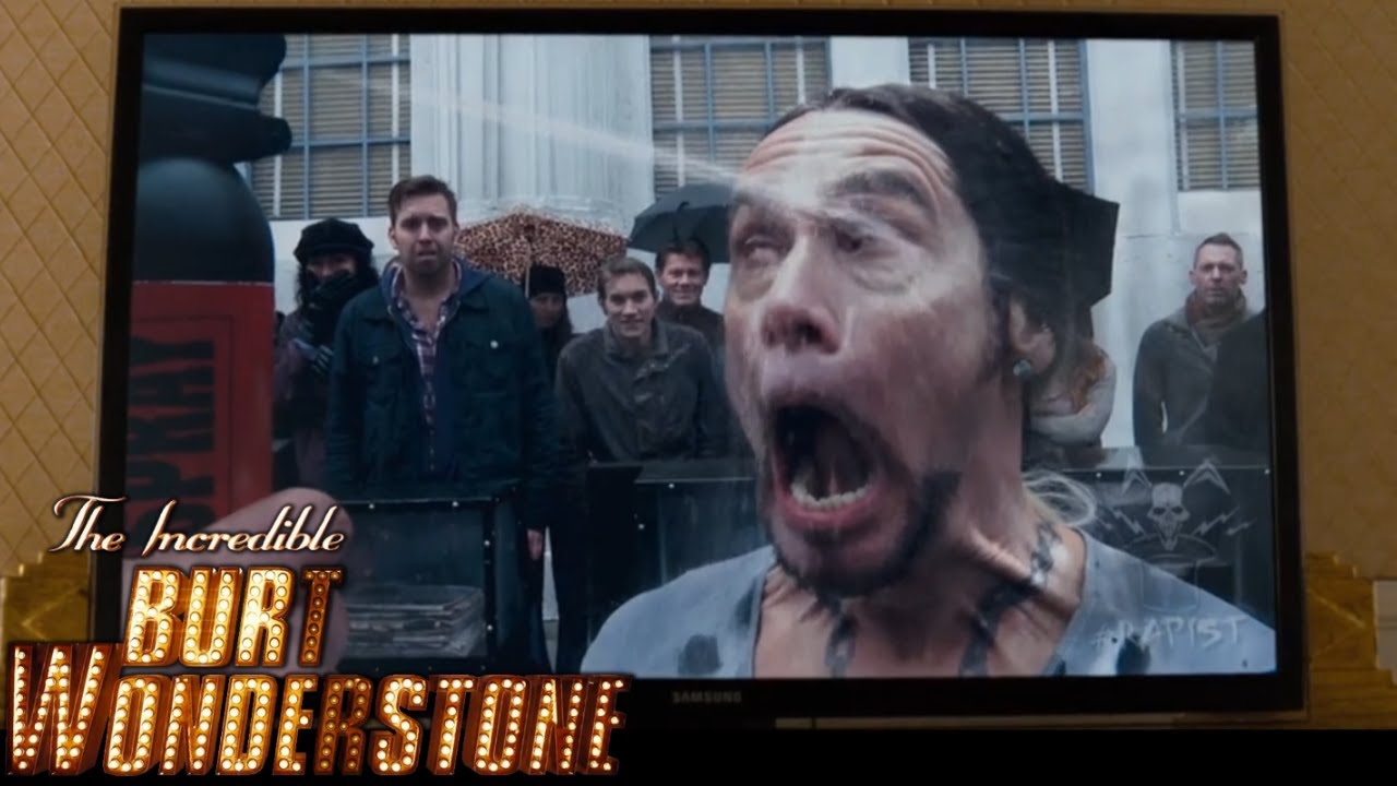 Jim Carrey as Steve Gray Magic Stunts Scene - The Incredible Burt Wonderstone [2013] Movie HD 1080p