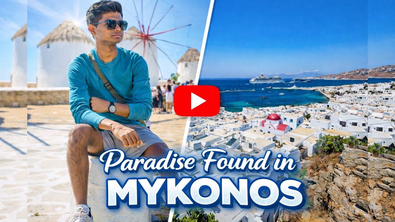 A Greek Island Gateway to Remember | Mykonos |Greece | Krish The Wanderer