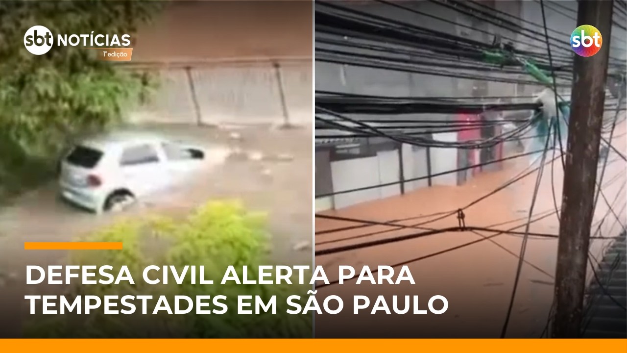 Chuva forte deixa São Paulo em alerta para alagamentos e transtornos | #SBTNotícias