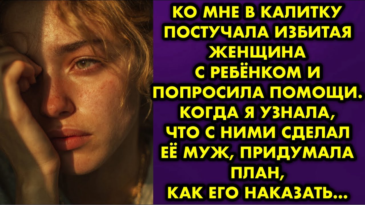 Ко мне в калитку постучала избитая женщина с ребёнком и попросила помощи. Когда я узнала, что с ними